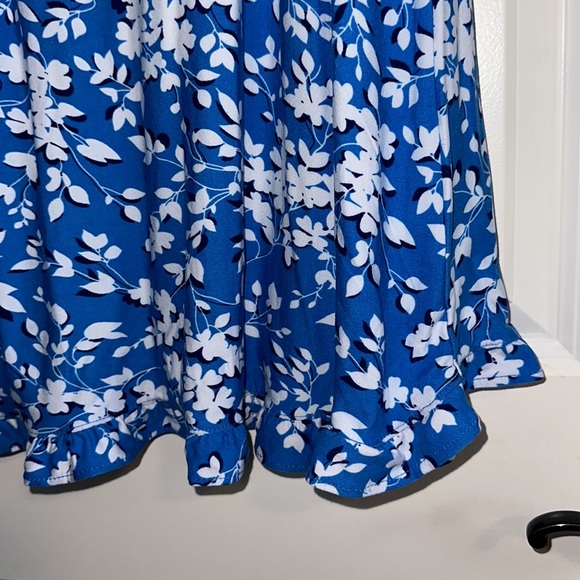 Draper James Blue Floral Knit Dress - Picture 3 of 5